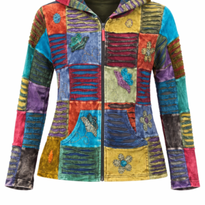 Multicoloured summer patch jacket .