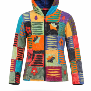 Multicoloured summer patch jacket .