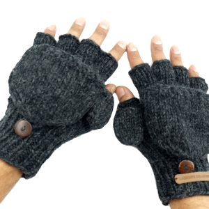 Wollen handschoenen met de hand gebreid