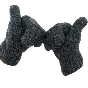 Wollen handschoenen met de hand gebreid