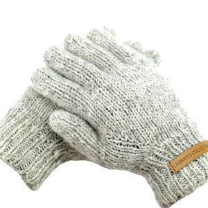 Wollen handschoenen met de hand gebreid