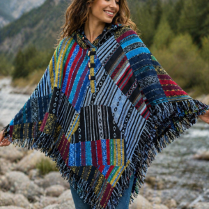 Hand made one size cotton poncho