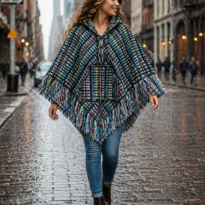Hand made one size cotton poncho