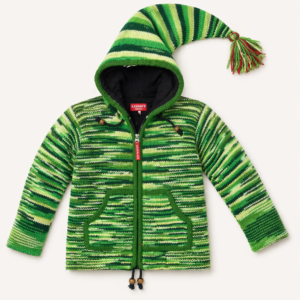 Children woolen jacket with fleece lining