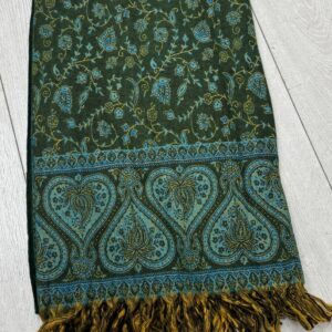 Green /Beige multicolour Shawl