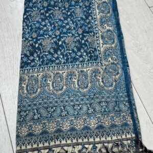Blue/ Beige Multicolour Shawl